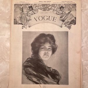 Antique Edwardian Vogue Magazine March 1904